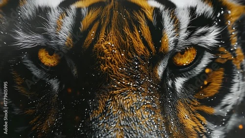 tiger's close-up view