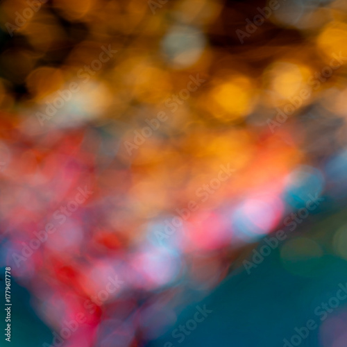 Abstract background with colorful spots and blur