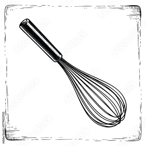 Vector illustration of whisk icon beater icon isolated design suitable for kitchen utensil bakery cooking or culinary themed creative artwork decoration