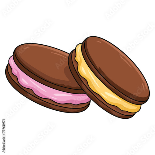 Vector illustration showing various food items on white background ideal for culinary, restaurant, recipe, or kitchen related menu and food designs