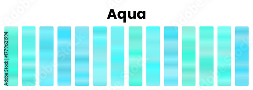 Refreshing aqua gradients, vibrant blue-green hues, tropical clear tones, perfect for dynamic designs, cool art, water-inspired visuals, bright projects, vivid color palettes, lively backgrounds.