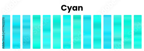 Bright cyan gradients, vibrant tropical hues, refreshing cool tones, perfect for dynamic designs, electric art, clear visuals, energetic projects, bold color palettes, striking backgrounds.