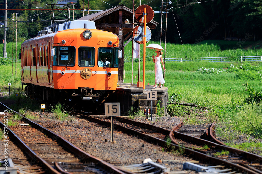 Fototapeta premium 一畑口駅