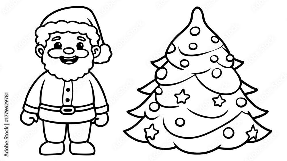 Fototapeta premium santa christmas christmas christmaschildchildchild