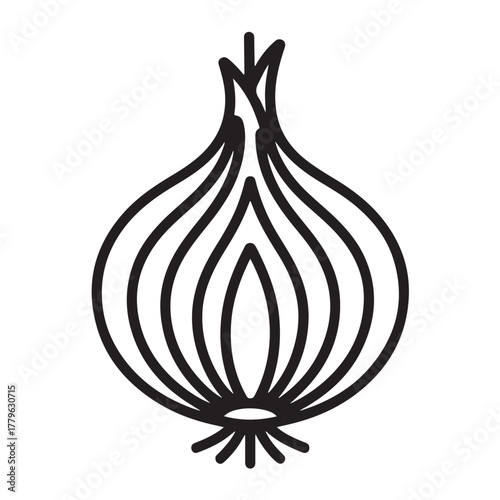 Fresh onion isolated on white background, a pungent and versatile culinary ingredient