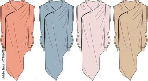 Fashionable Tunics Contemporary Asymmetrical Tops for Modern Style