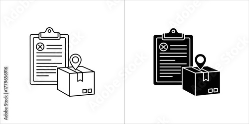 Package location icon for delivery tracking