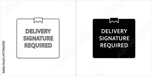 Delivery signature required notice