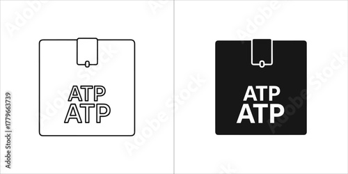 Atp icon in vector format for delivery service
