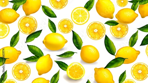 seamless pattern with lemon