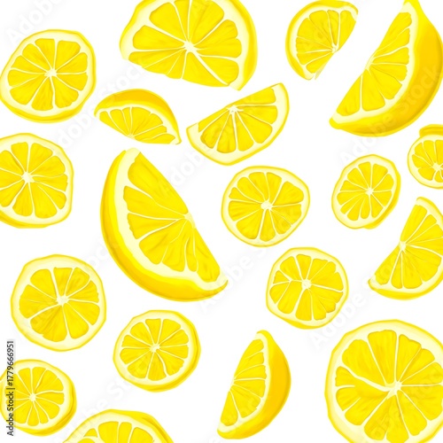 seamless pattern with lemon