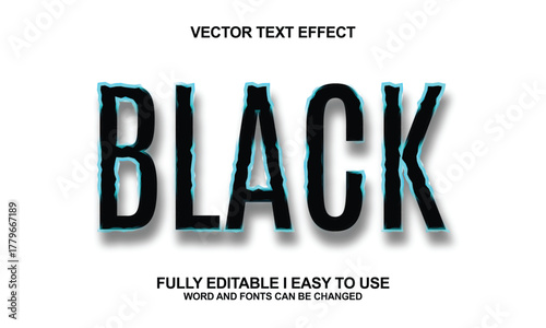 Business logo design concept vector illustration for company branding Editable font text effects