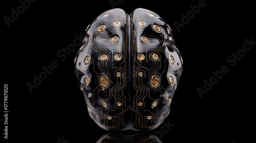 Brain of the future: technology and intelligence combined.