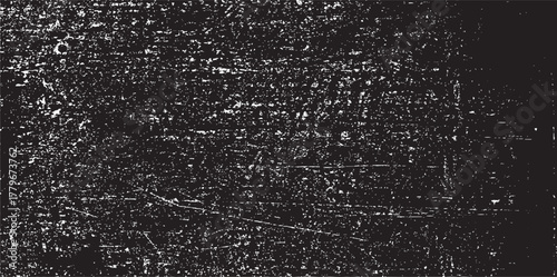 Scratched and Cracked Grunge Urban Background Texture Vector. Dust Overlay Distress Grainy Grungy Effect. Distressed Backdrop Vector Illustration. Isolated Black on White Background. EPS 10.