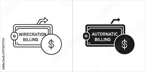 Wirecreation and automatic billing icon
