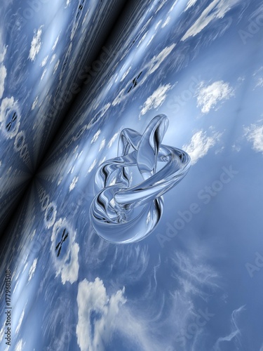 abstract background with a blue sky