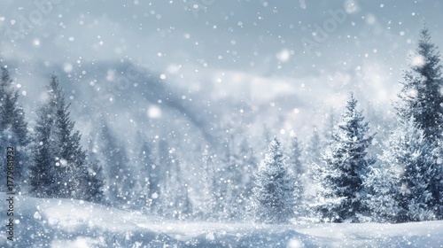 winter background snowflakes on a beautiful background christmas background for cards snowfall snowy nature landscape winter dust
