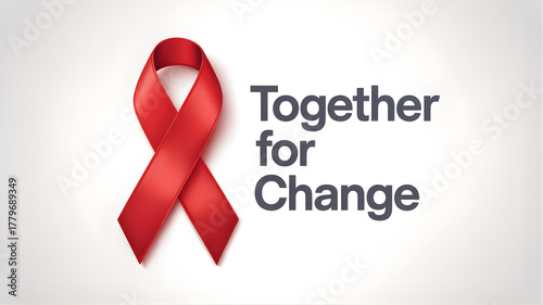 World AIDS Day Message | Together for Change Red Ribbon Artwork