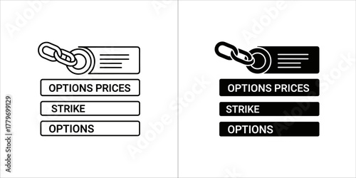 Option price and strike