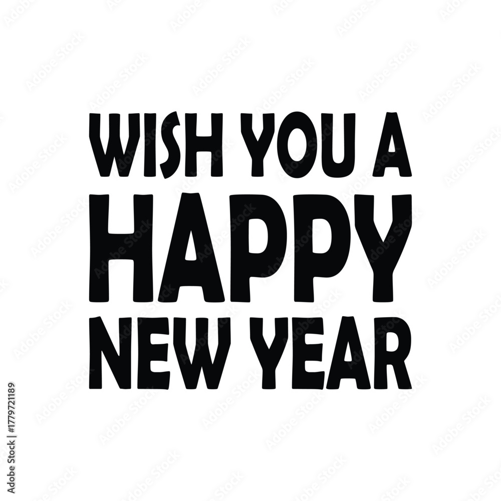 Fototapeta premium Happy New Year greeting text