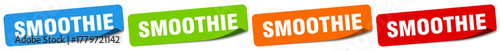 smoothie sticker. smoothie sticker set on white background