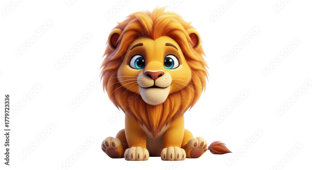 Obraz premium Lion isolated on transparent background