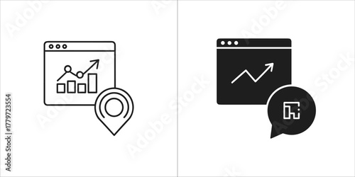 Landline phone in line style illustration