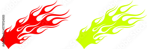 flame vector graphic design for car decal hot rod flames clipart illustration
