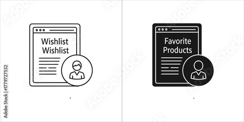 Wishlist and favorite products page