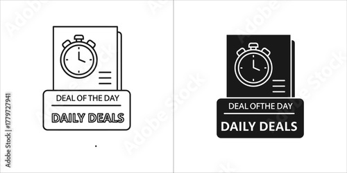 Deal of the day icon for promotion and sale
