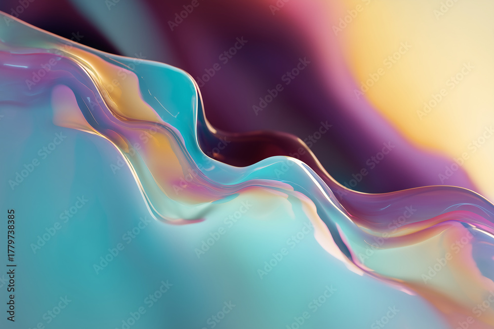 Obraz premium Awangardowe tło – abstrakcyjne kolorowe fale, geometryczne struktury i futurystyczne tekstury