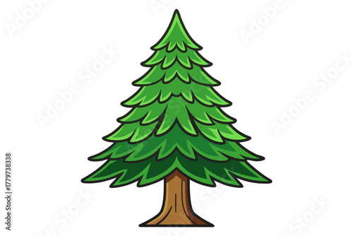 Cedar tree victor art design white background no name