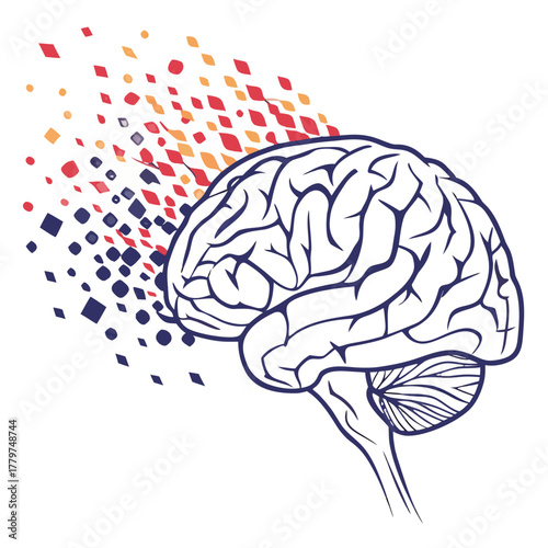 Human Brain with Thought Clouds versus AI Brain Exploring Cognitive Processes and Artificial Intelligence