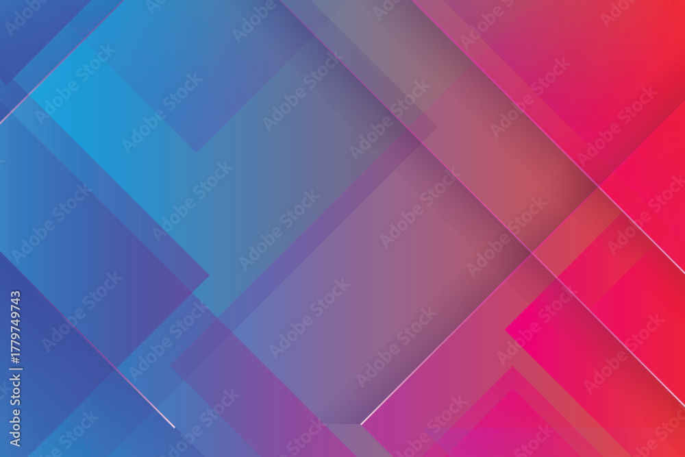 Obraz premium Geometric Gradient colors background Abstract composition Modern aesthetic Dynamic lines