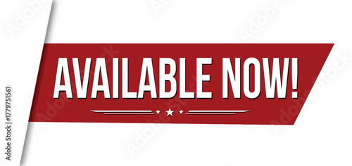 Available now banner design