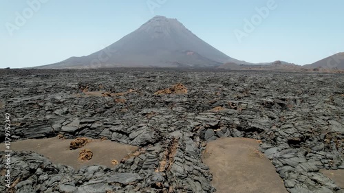 CAPE VERDE - 9.4.2025 - Incredible aerial footage passing over the lava fields of Cape Verde's Pico do Fogo volcano.