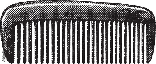 Halftone Comb Illustration