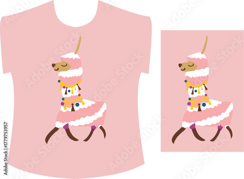 Cute and Delicate Line Art Vector T-shirt Design