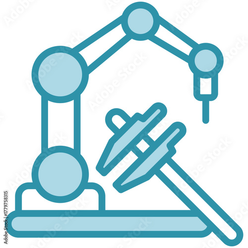 Precision Icon, Mini Illustration Relate To Industry 4-0, Modern Industry. Use For Modern Concept, Ui, Ux Web And App Development.