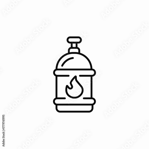 gas propane icon sign vector