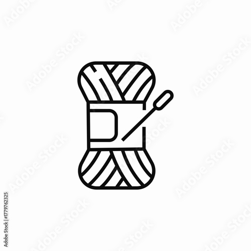 knitting threads icon sign vector