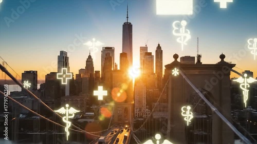 Citys medical emblems a hopeful dawn