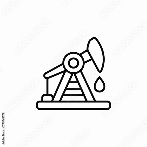 oil pump icon sign vector