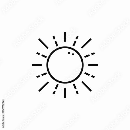 sun summer icon sign vector