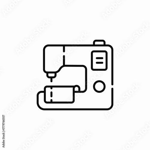 sewing machine icon sign vector