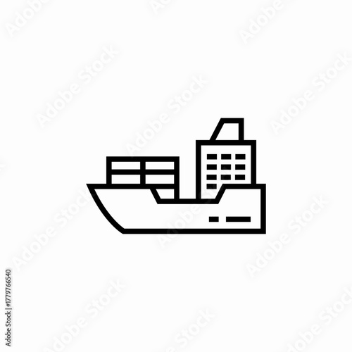 shipping ship icon sign vector
