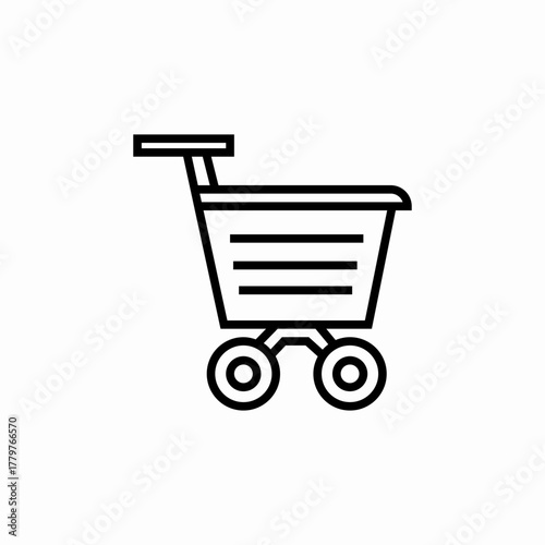 shopping cart icon sign vector