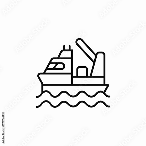 tpw ship boat icon sign vector