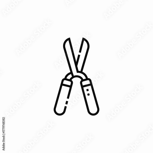 bush nippers icon sign vector
