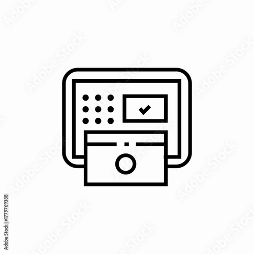 money safe icon sign vector